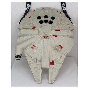 DISNEY PARKS Star Wars Millenium Falcon Light Up Popcorn Bucket With Strap NWT